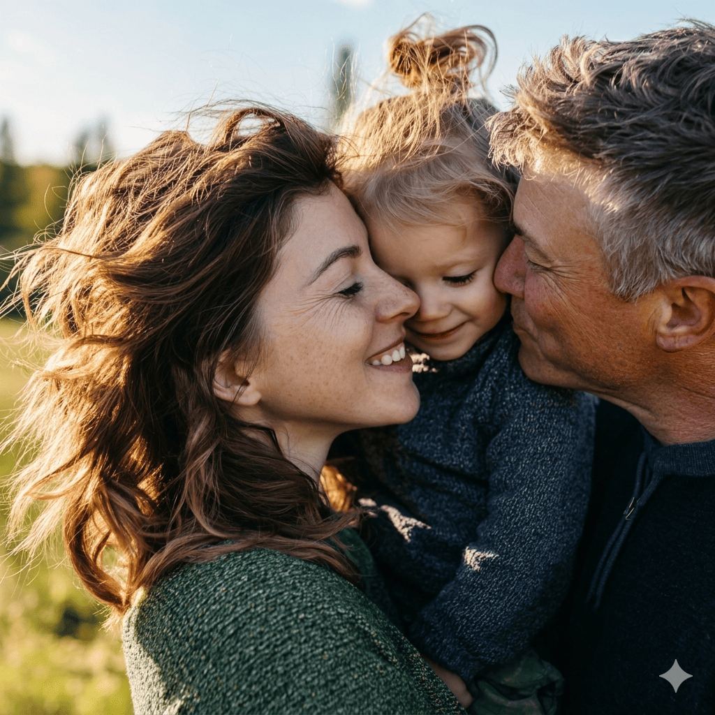 Grandparents with grandchild